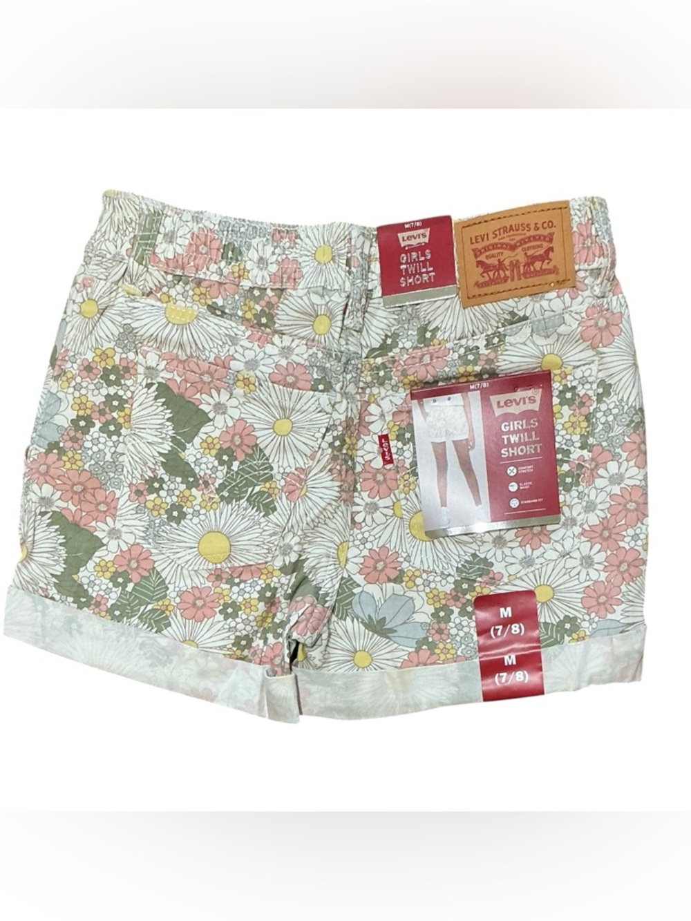 Levi's Pastel Floral Daisy Twill Shorts